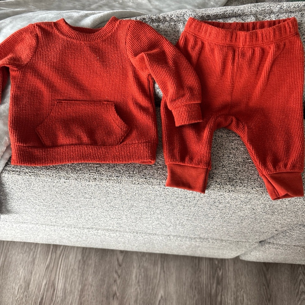 Source Unknown Kids Knit Sweatpants & Joggers Set in Red